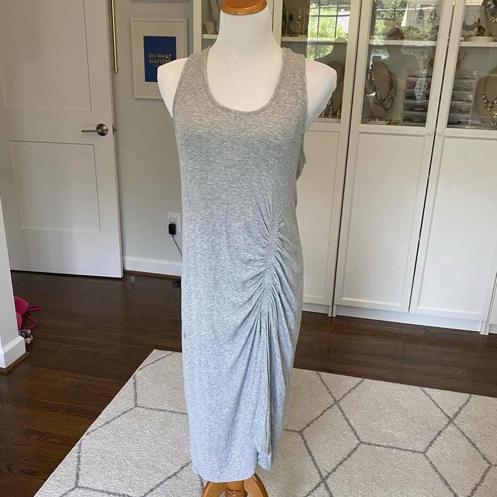 Splendid Gray Ruched Tank Dress